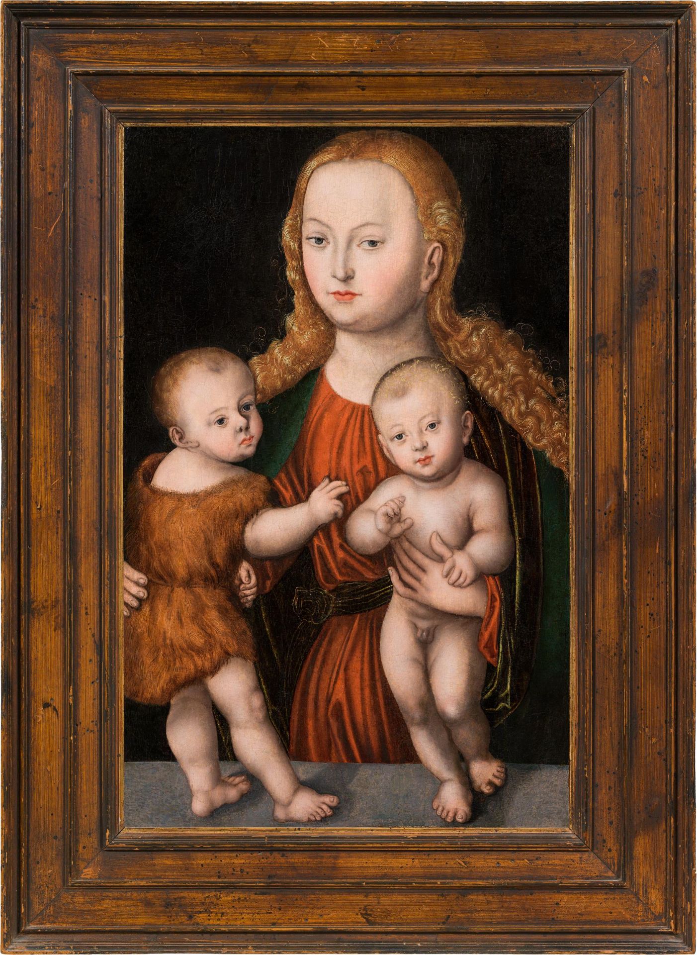 Studio of Lucas Cranach the Elder : The Virgin and Child with the Infant Saint John - Image 2 of 2