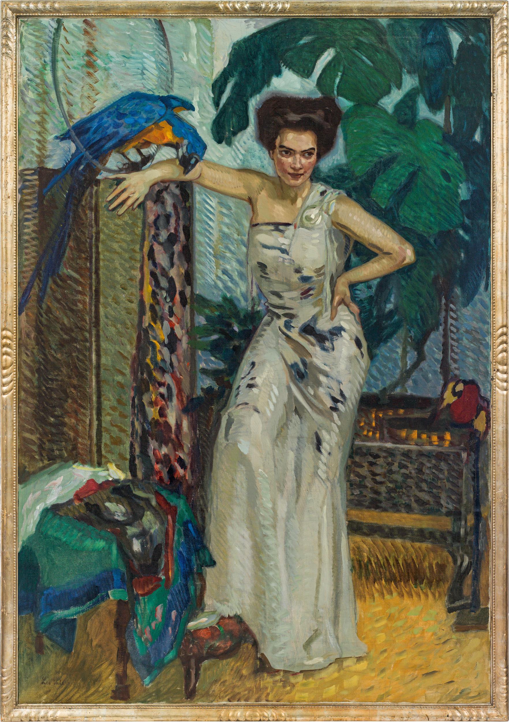 Leo Putz: Cara Köhler with parrot - Image 3 of 3