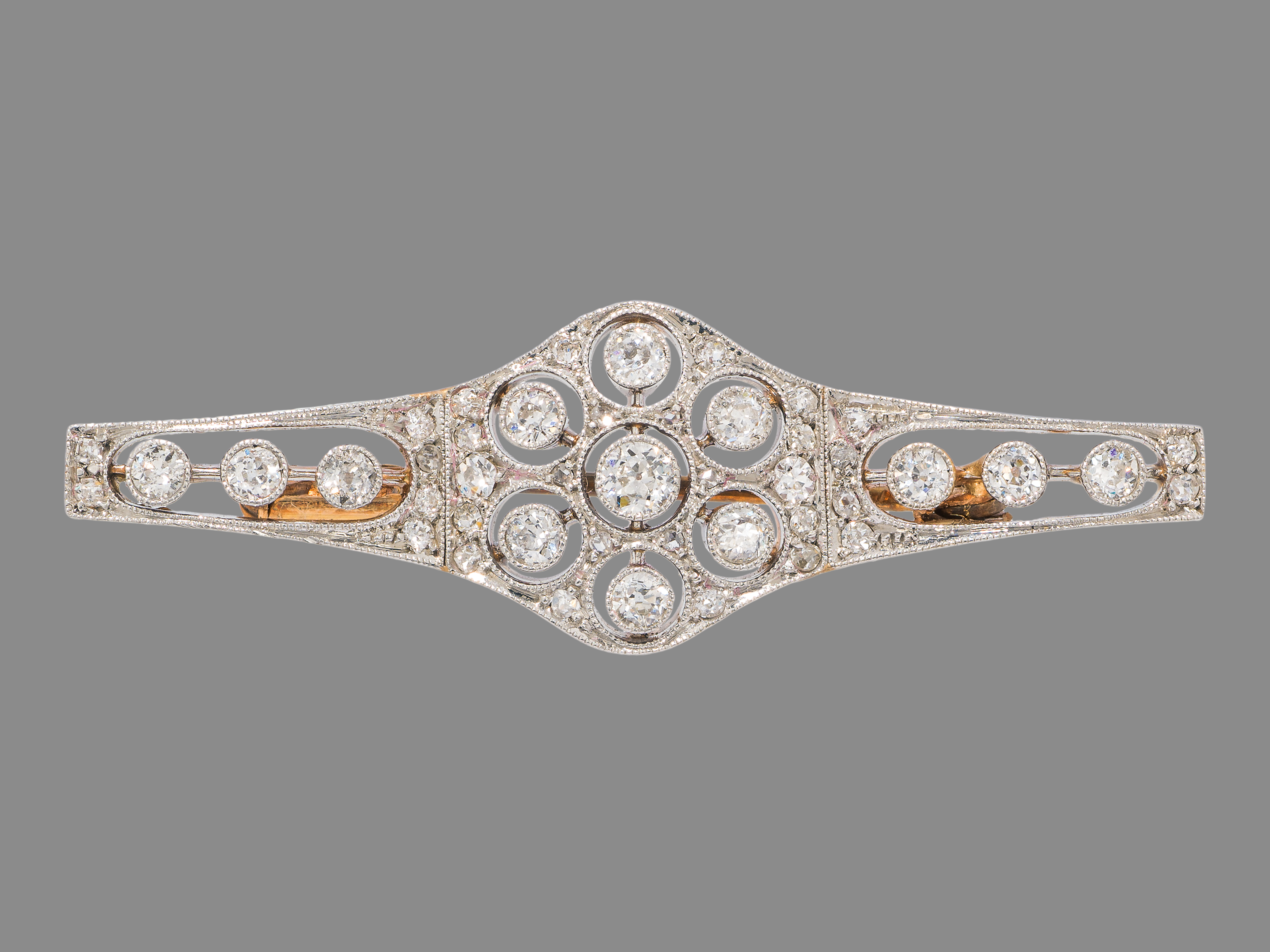 Delicate diamond brooch