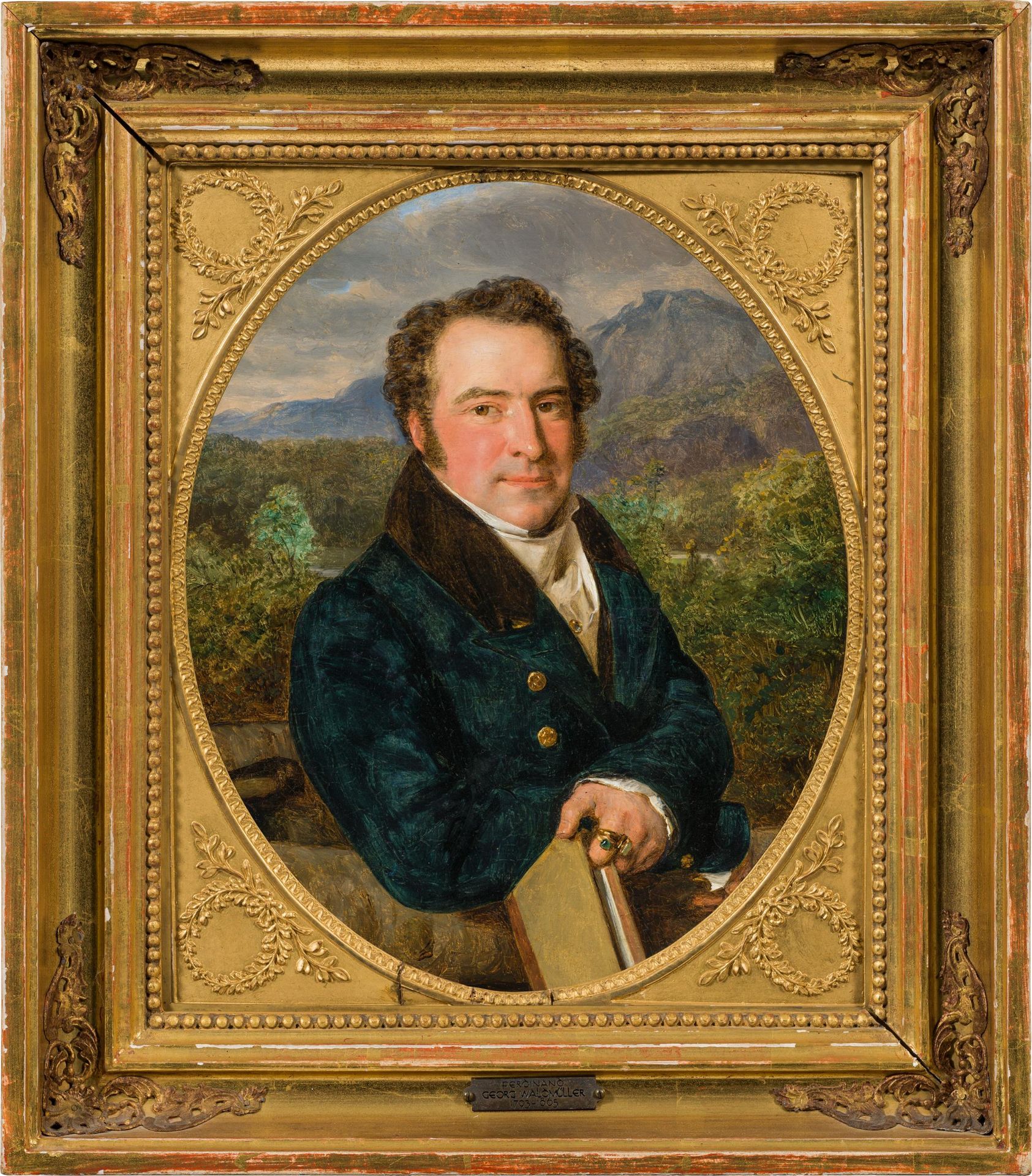 Ferdinand G. Waldmüller: Porträt des Franz Salzmann Edler von Bienenfeld, Generalsekretär der K.u.K. - Bild 2 aus 2