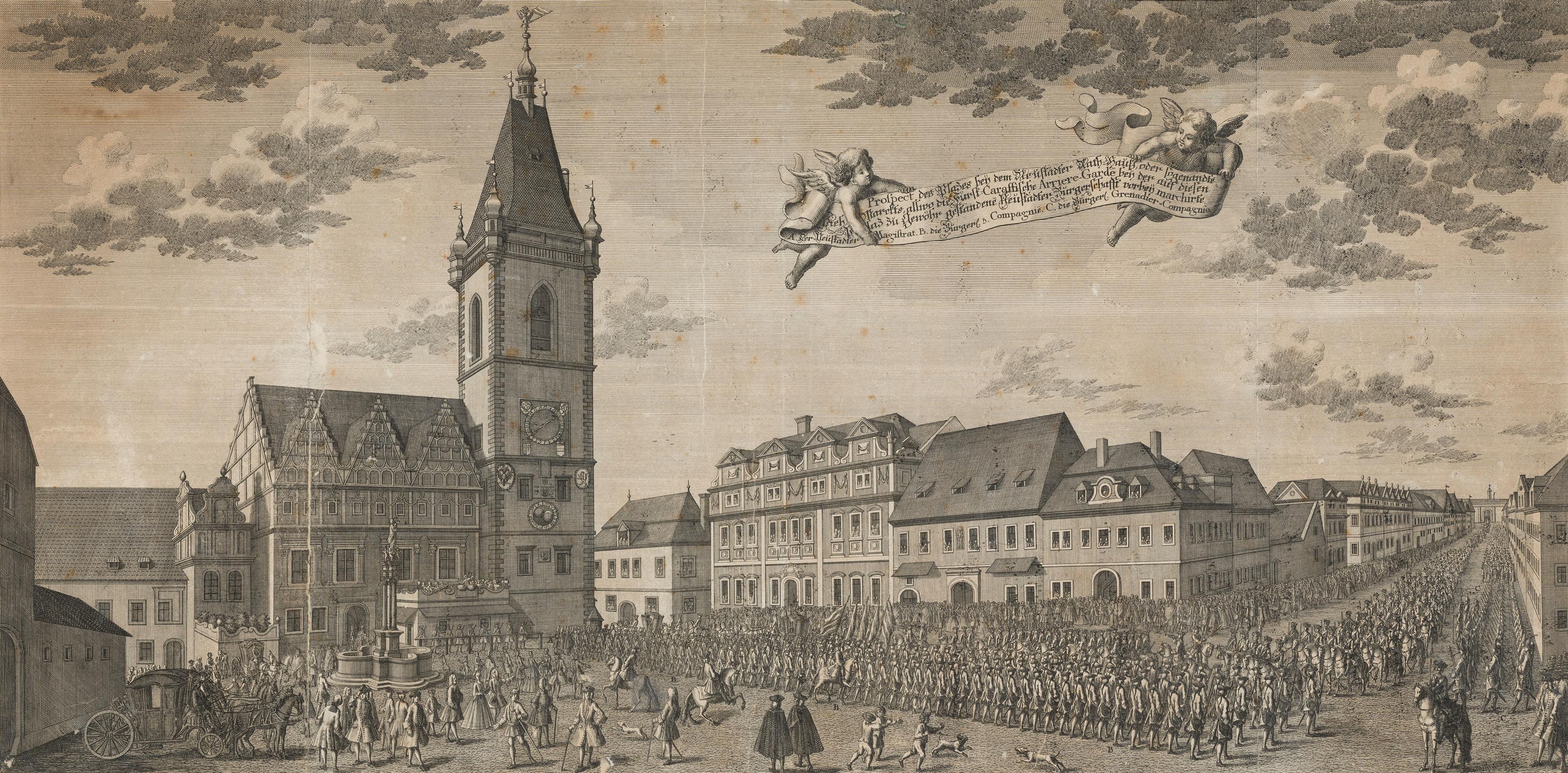 Martin Tyroff and Johann Andreas Pfeffel: Two views of Prague - Image 3 of 5