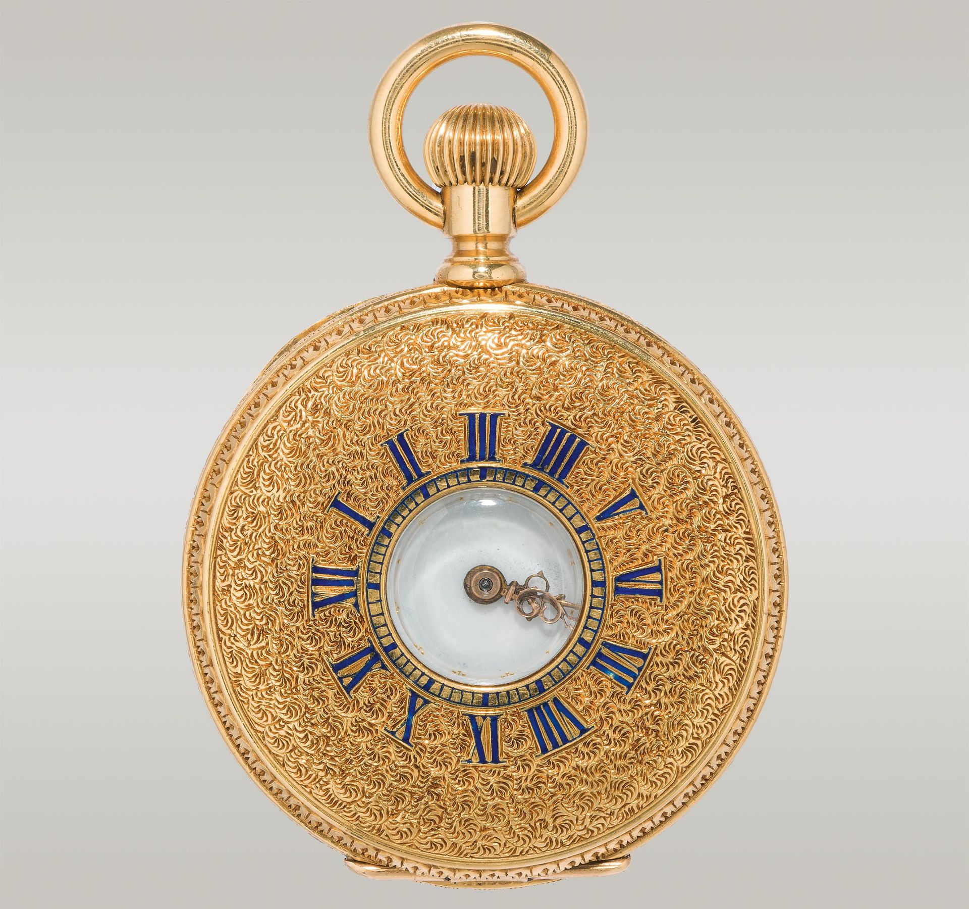 Museal enamel pocket watch - Image 5 of 6