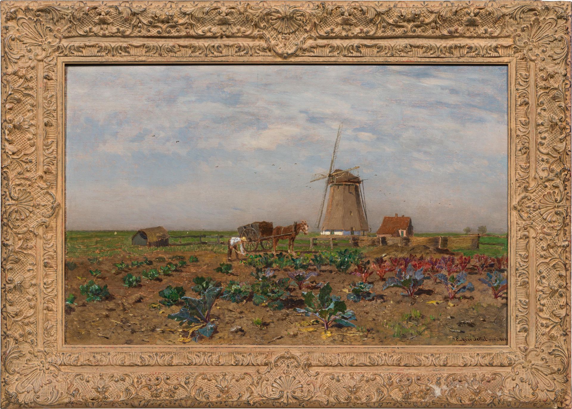 Eugen Jettel: Red cabbage field in Holland - Image 2 of 2