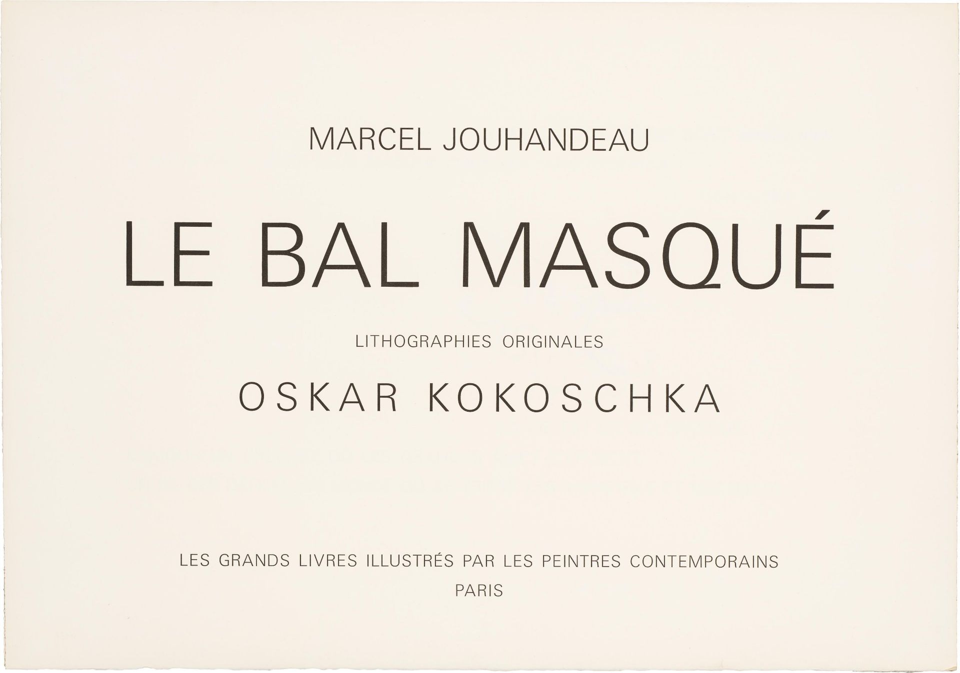 Oskar Kokoschka: Le bal masqué (case with 7 colour lithographs and 6 offset prints) - Image 3 of 17
