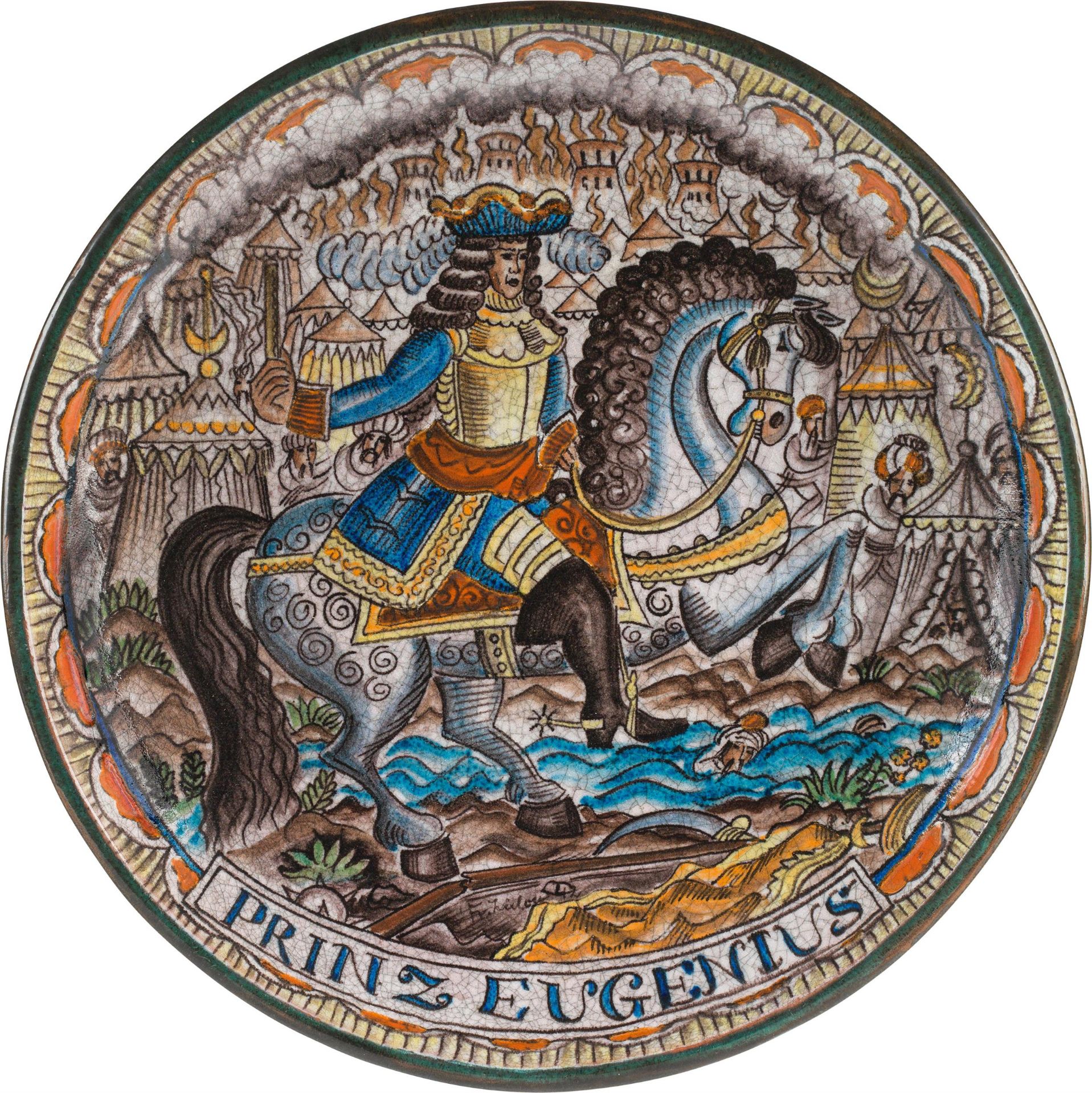 Franz von Zülow: Wall plate "Prinz Eugenius"