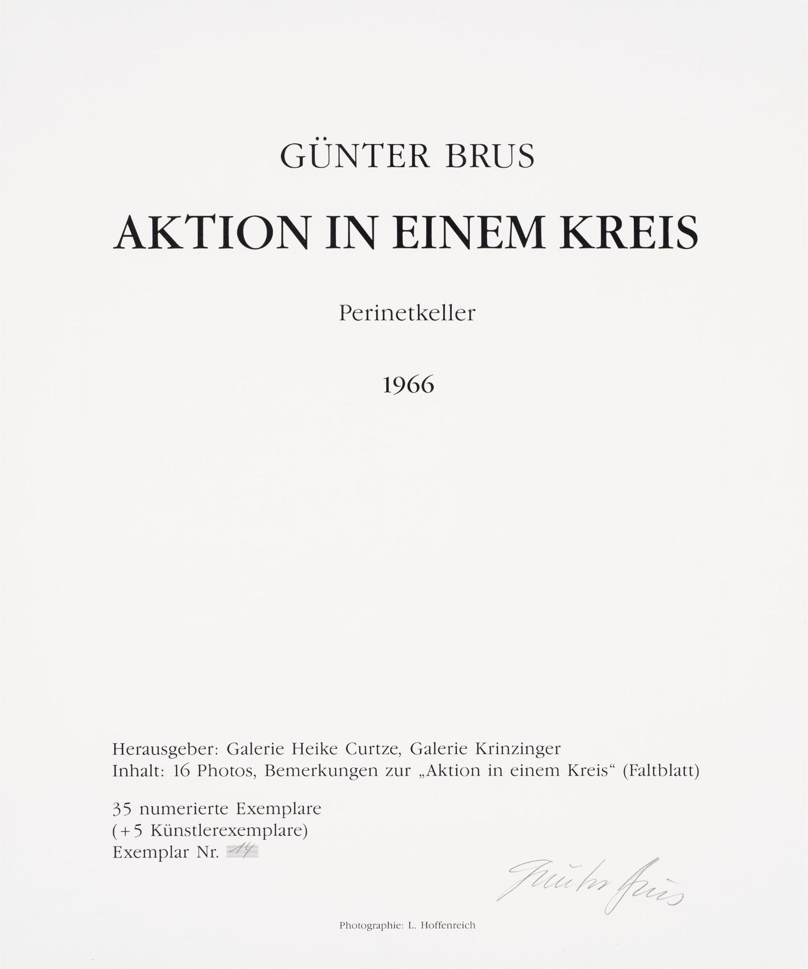 Günter Brus: Folder: Aktion in einem Kreis - Image 12 of 19