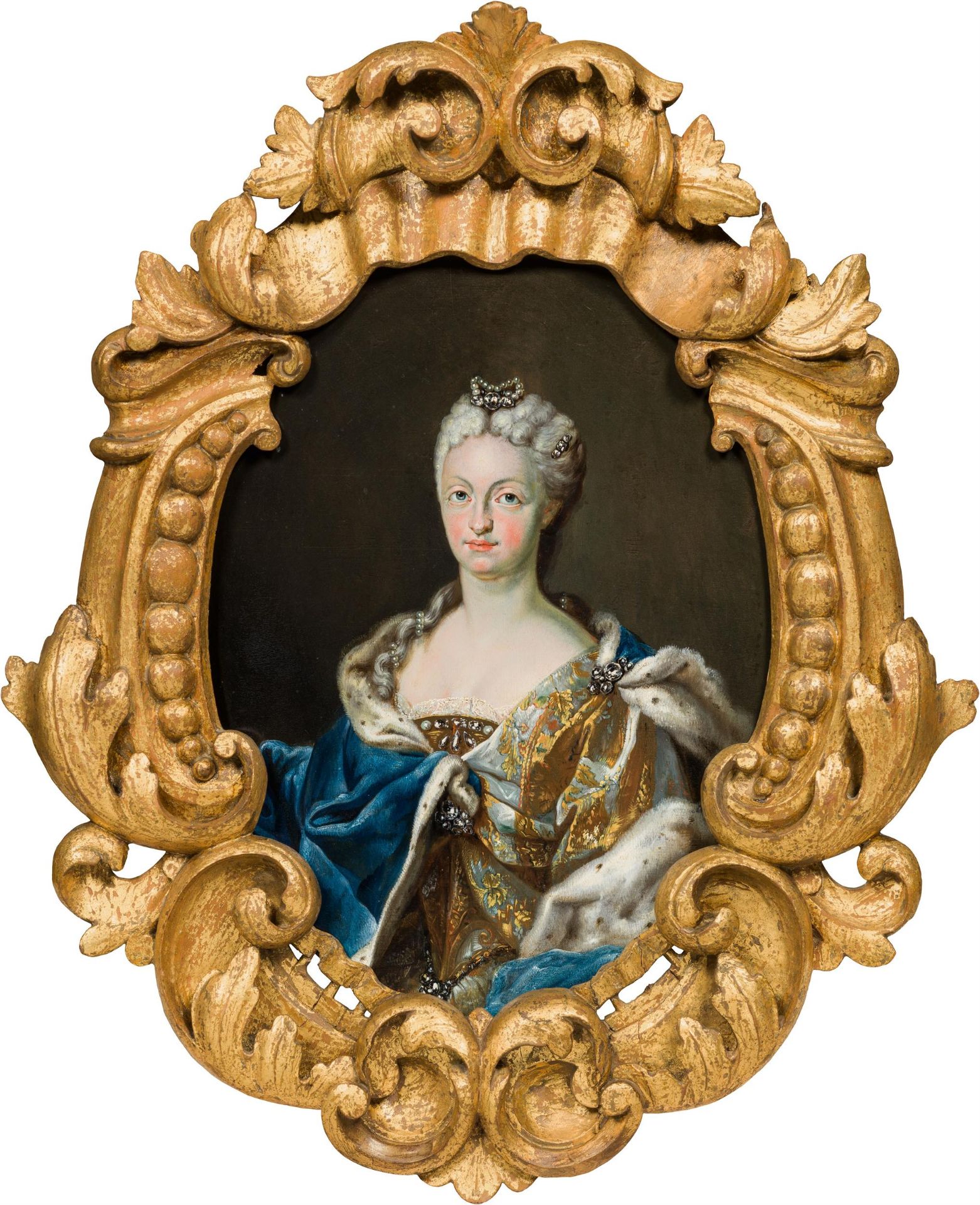 Joseph Vivien Umkreis: Bildnisse des Kurfürsten Karl Albrecht von Bayern und Maria Amalia (Paar) - Bild 3 aus 3