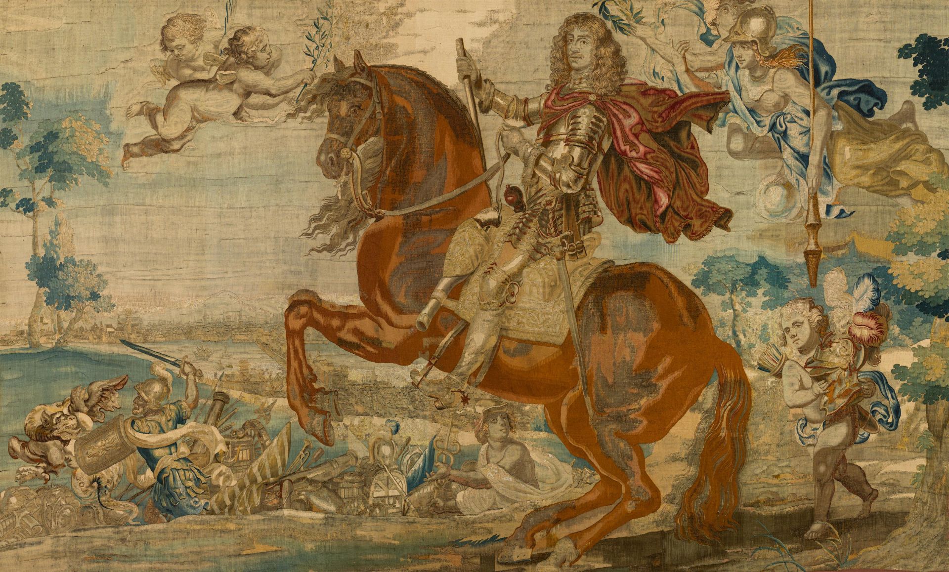 Studio of Michiel Wauters : King Charles II. of England on Horseback