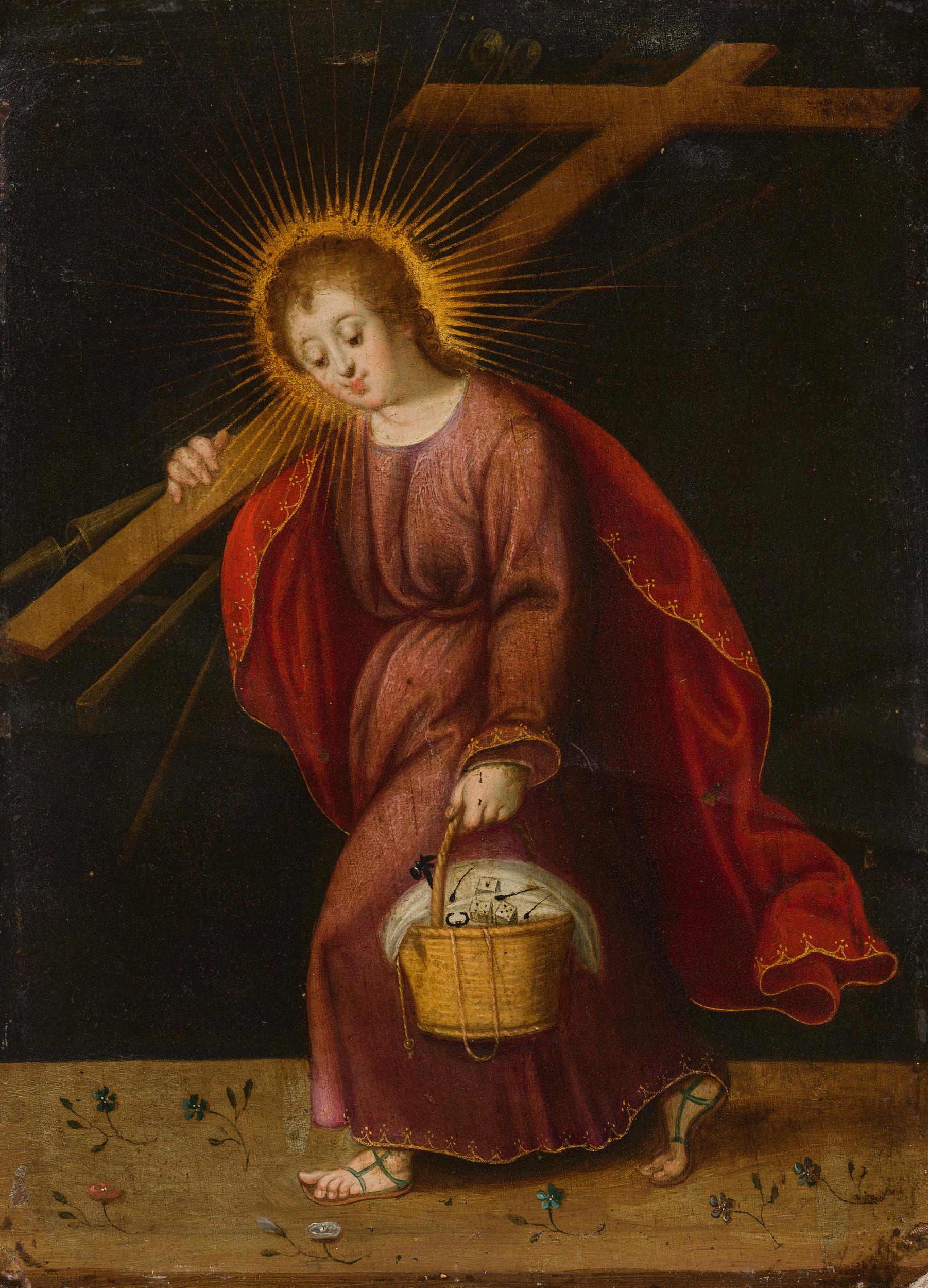 Flemish School: Christ Child with the instruments of the Passion