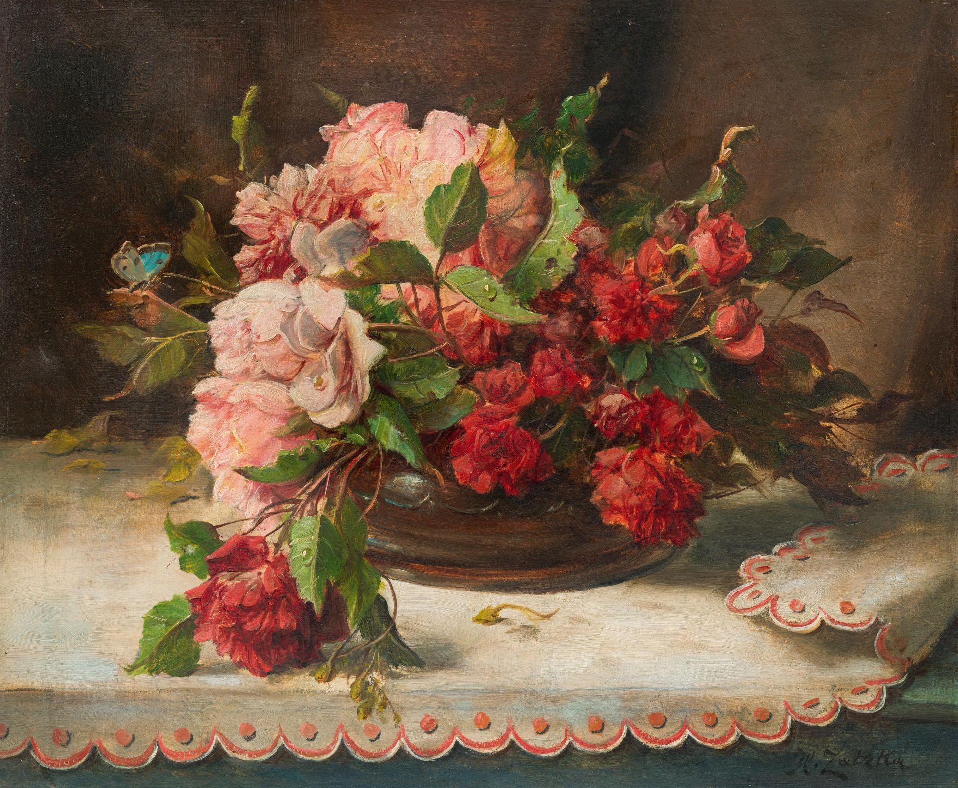 Hans Zatzka: Climbing roses