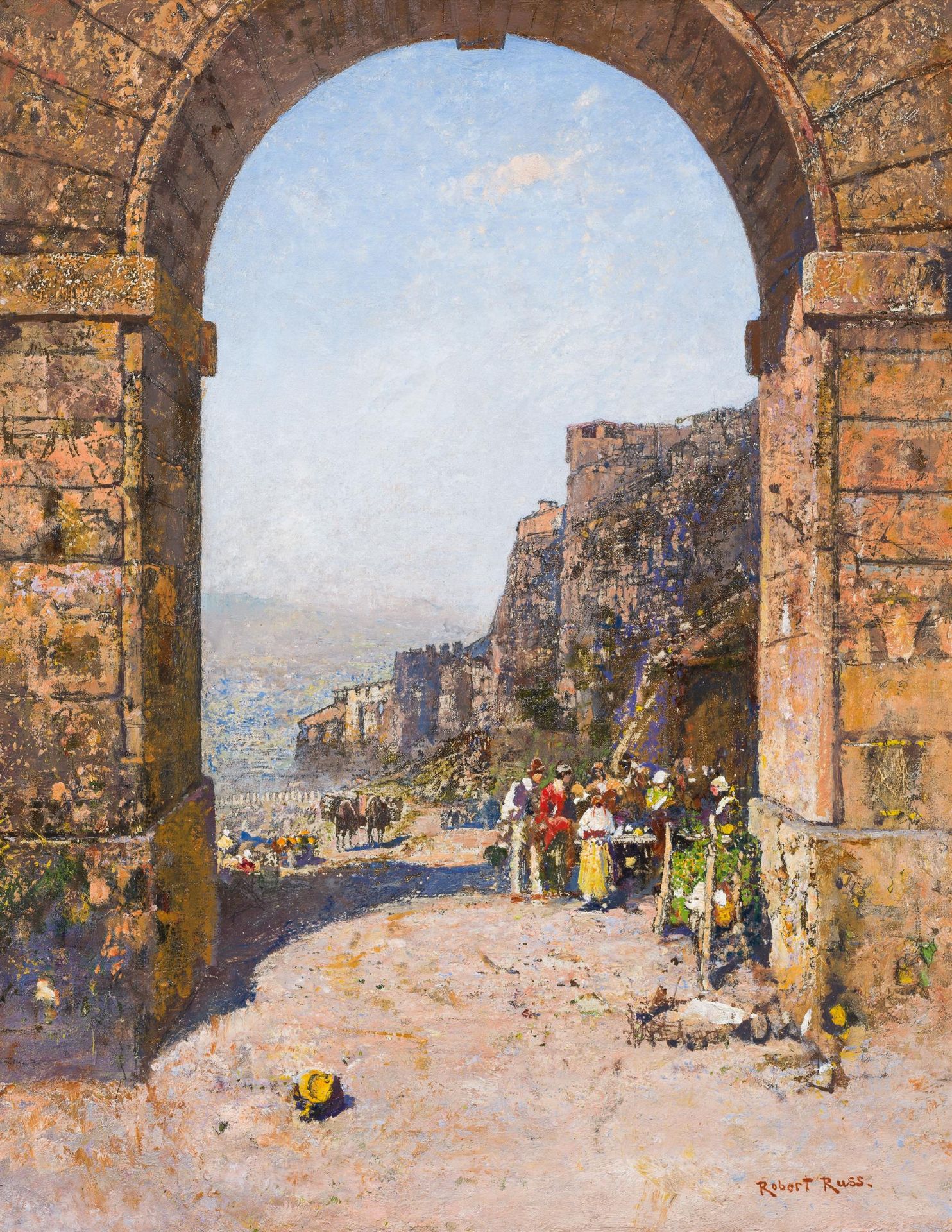 Robert Russ: Stadttor in Orvieto