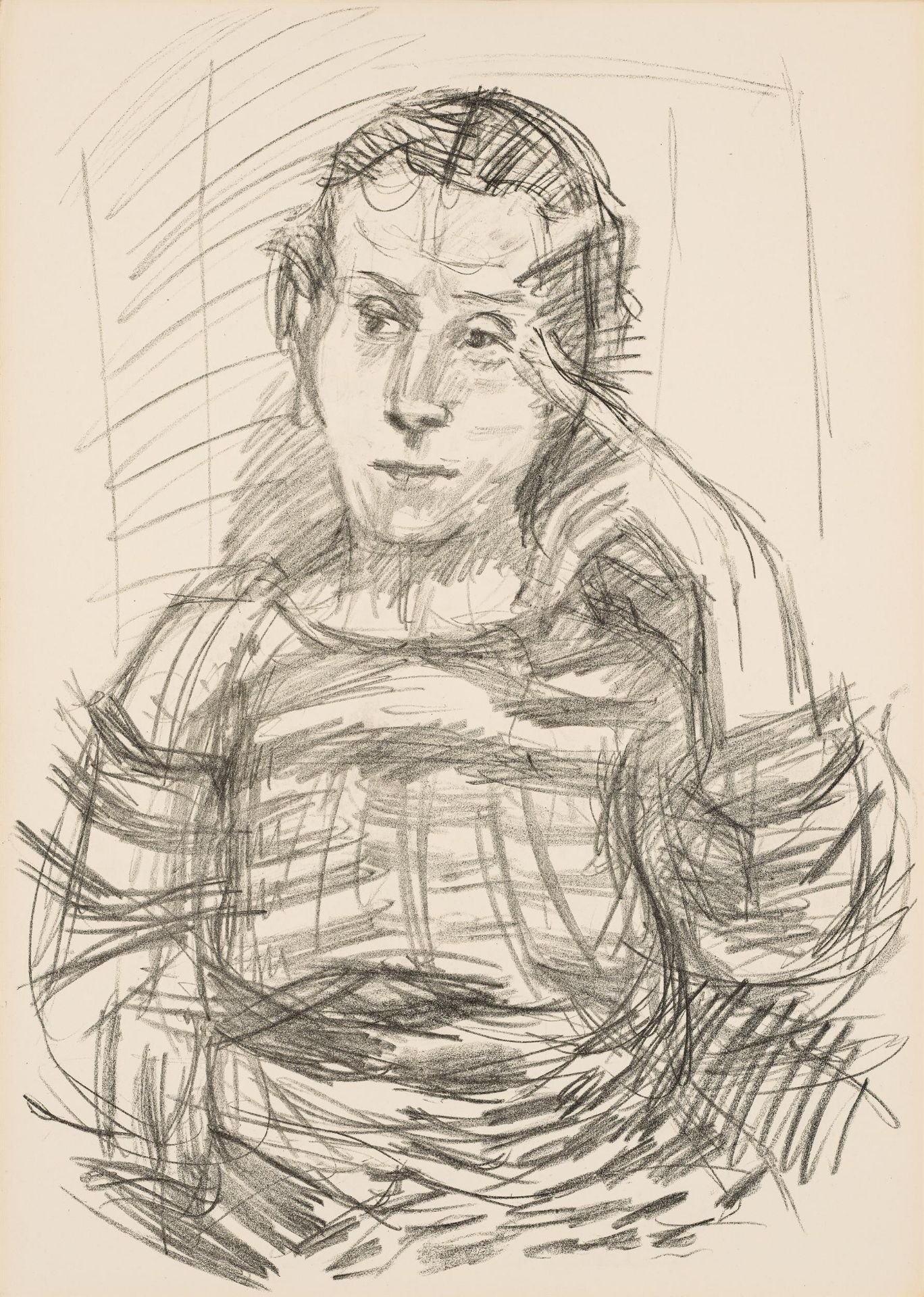 Oskar Kokoschka: "Varazioni su un tema. Con una prefazione di Max Dvorak" (portfolio with 10 chalk l - Image 8 of 12