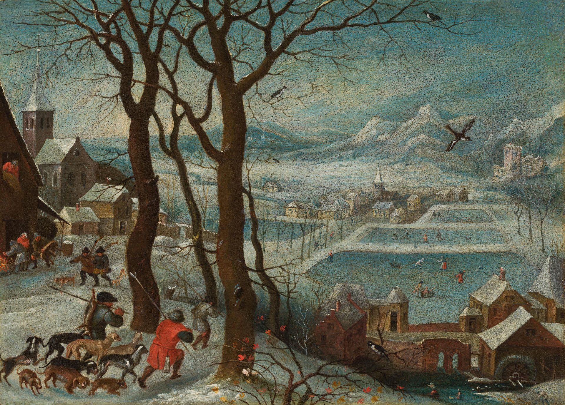 Jan Brueghel der Jüngere: Allegorie des Winters (Jäger im Schnee)