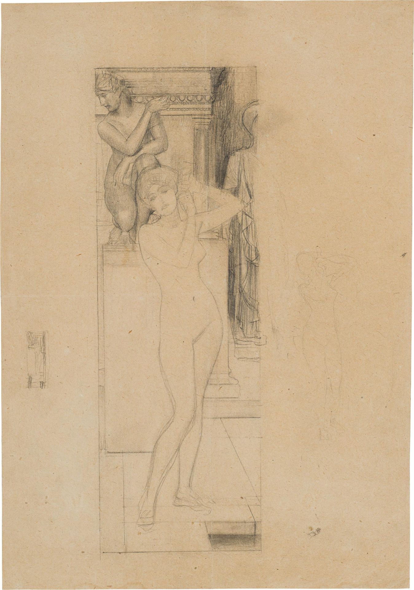 Gustav Klimt: Design for "Römisches Frauenbad"