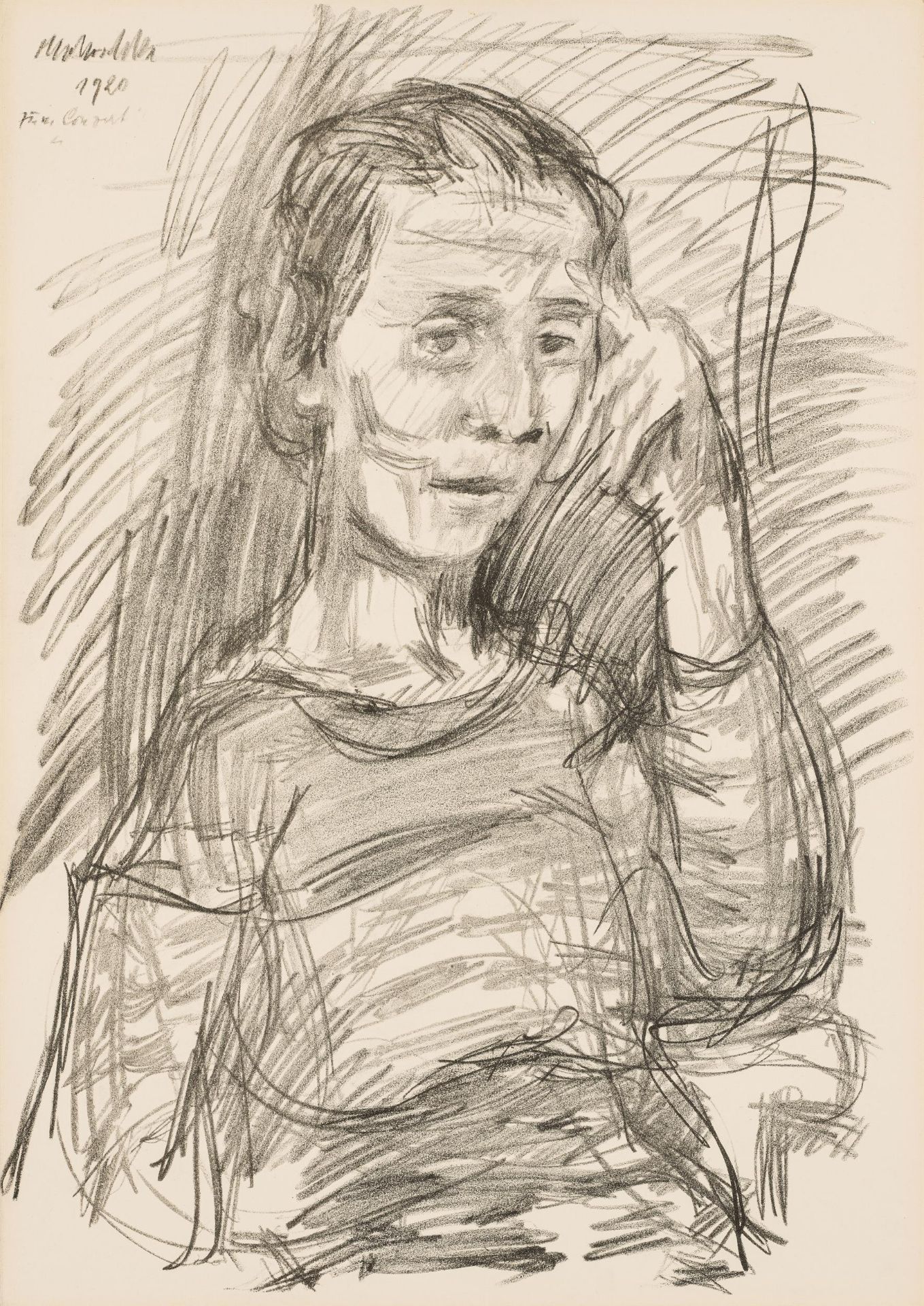 Oskar Kokoschka: "Varazioni su un tema. Con una prefazione di Max Dvorak" (portfolio with 10 chalk l - Image 9 of 12