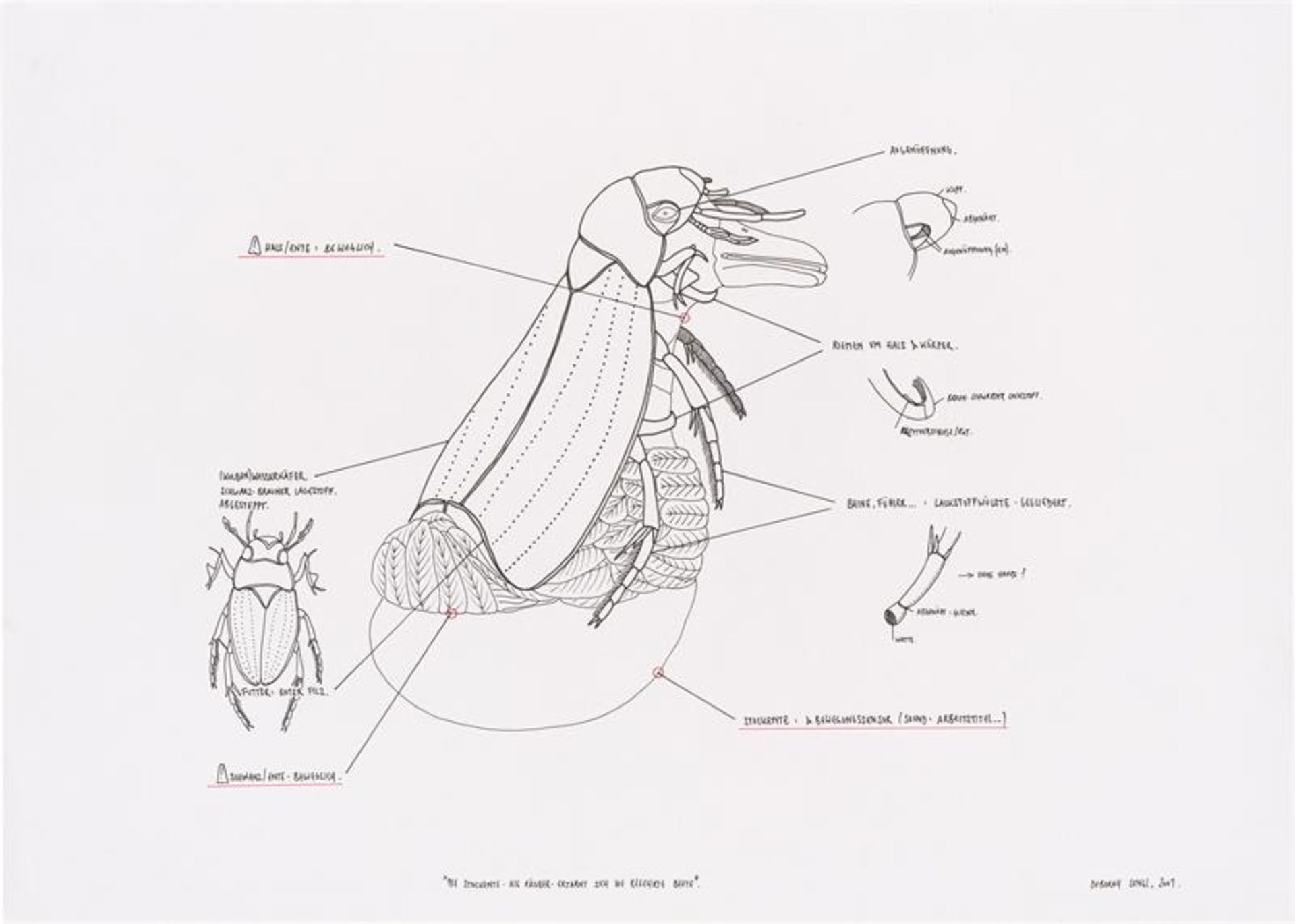 Deborah Sengl: Konvolut aus 2 Papierarbeiten - Bild 2 aus 3