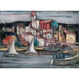Josef FlochHafen von Collioure1927oil on canvas; framed61 x 82 cmsigned on the lower right: J.