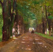 Carl Moll: Allee in Schönbrunn