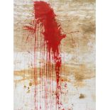 Hermann NitschRelic2001acrylic, blood on fabric; framed230 x 169 cmsigned and dated on the left: