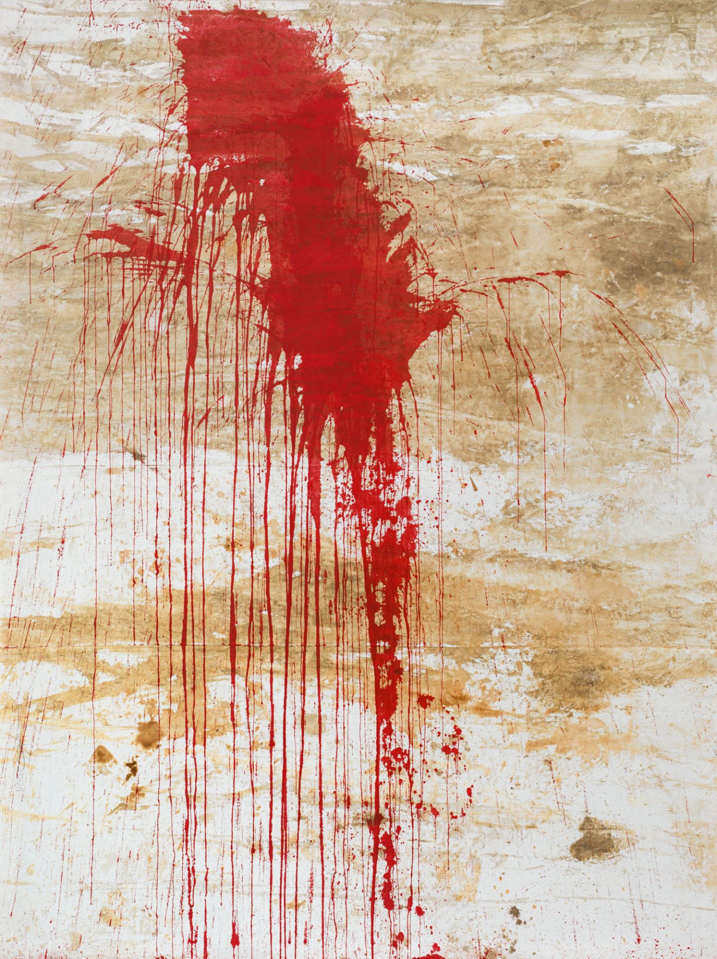 Hermann NitschRelic2001acrylic, blood on fabric; framed230 x 169 cmsigned and dated on the left: