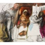 Alfred HrdlickaCountdown1974oil, charcoal, black chalk on canvas; framed220 x 252 cm signed and