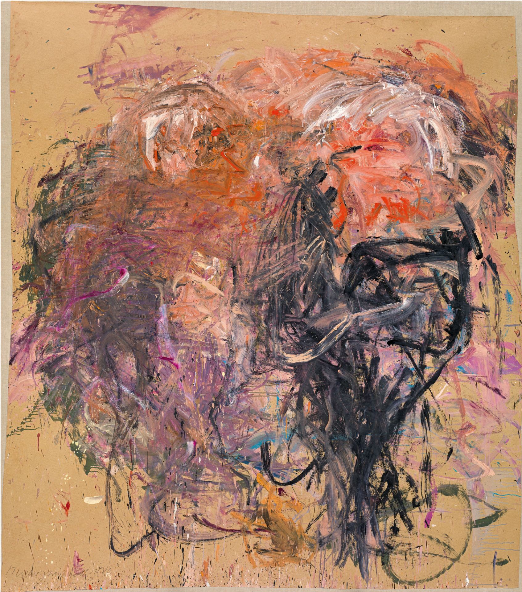Martha JungwirthUntitled1986oil on thin cardboard, on canvas; unframed212 x 184 cmsigned and dated