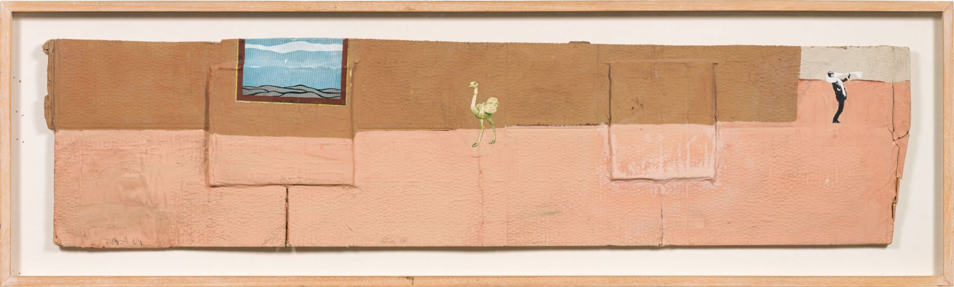 Franz WestUntitled1984mixed media, collage, tempera on cardboard; framed36 x 151 cm;50 x 166 cm ( - Image 2 of 3