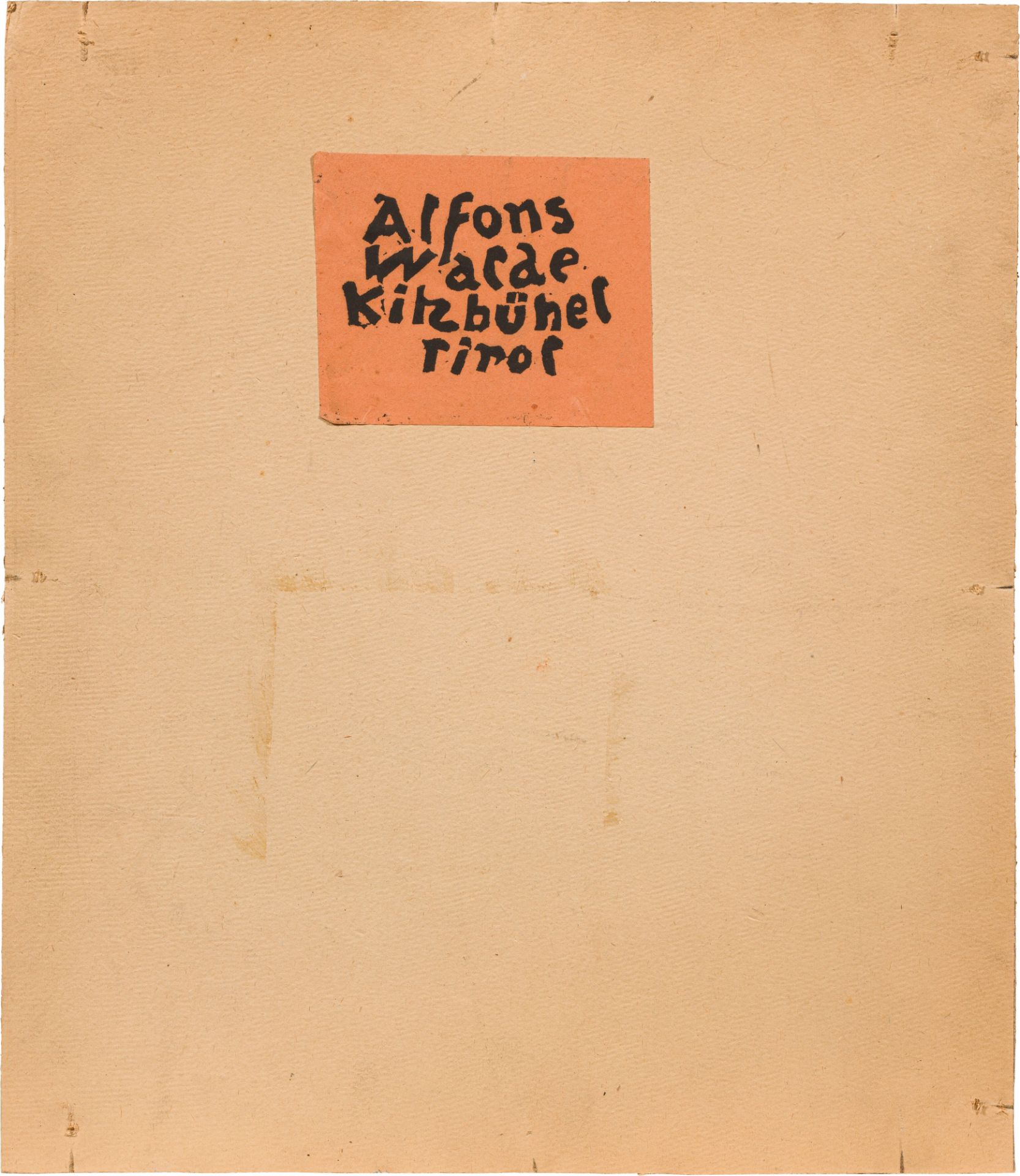 Alfons WaldeAm Kirchwegc. 1922oil on cardboard; framed31.5 x 26.5 cmsigned on the lower left: A. - Image 3 of 4
