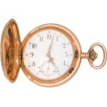 Pocket watchG. Billian Fils, Zurich, late 19th century14k gold; crown winding mechanism, richly