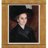 Maximilian Kurzweil: Bildnis einer Dame mit Hut