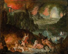 Jan Brueghel der Jüngere: Felsige Höllenlandschaft
