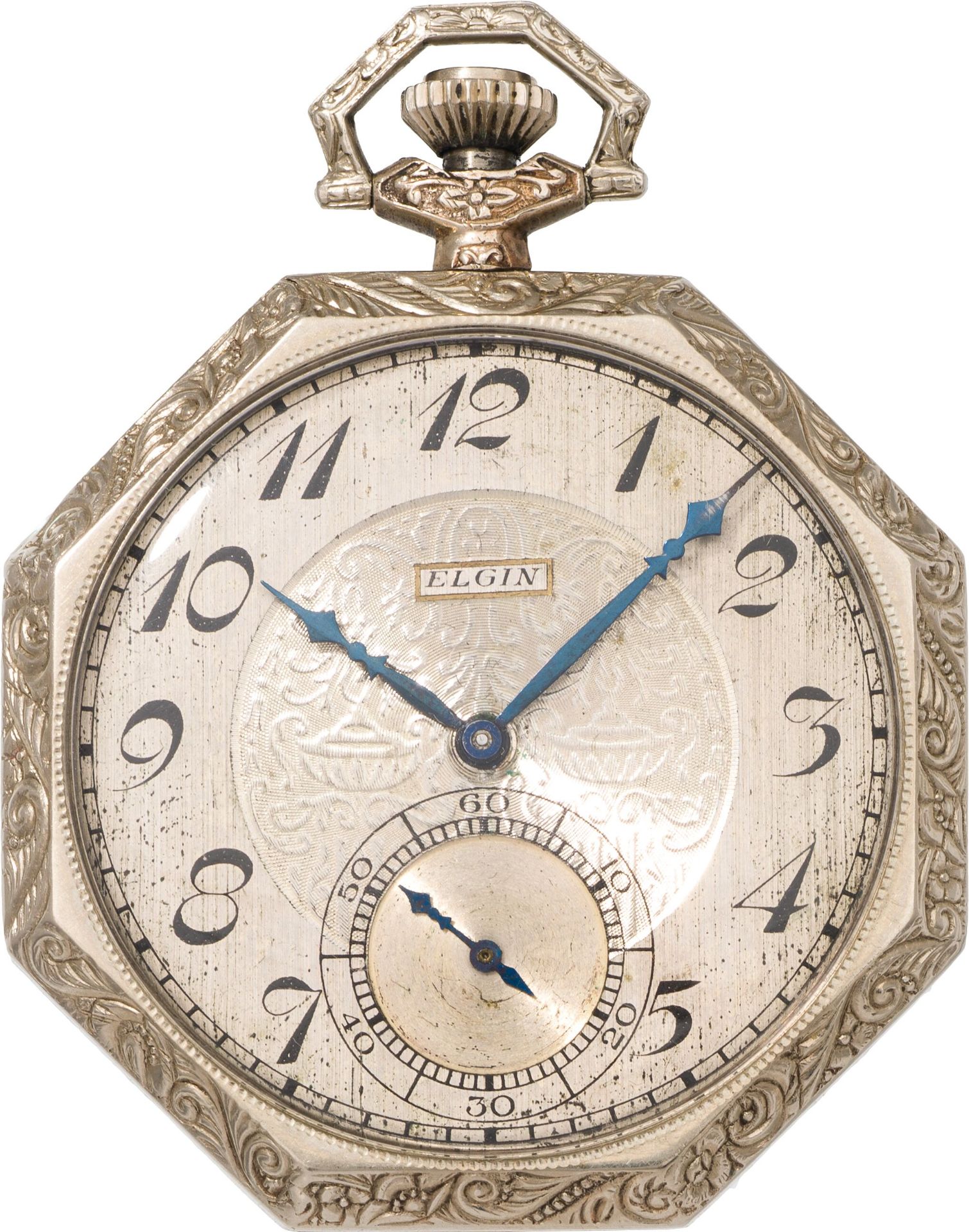 Tailcoat watchElgin National Watch Company, U.S.A., c. 192014k white gold; crown winding