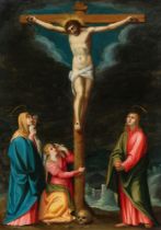 Antwerpener Meister: Kreuzigung Christi