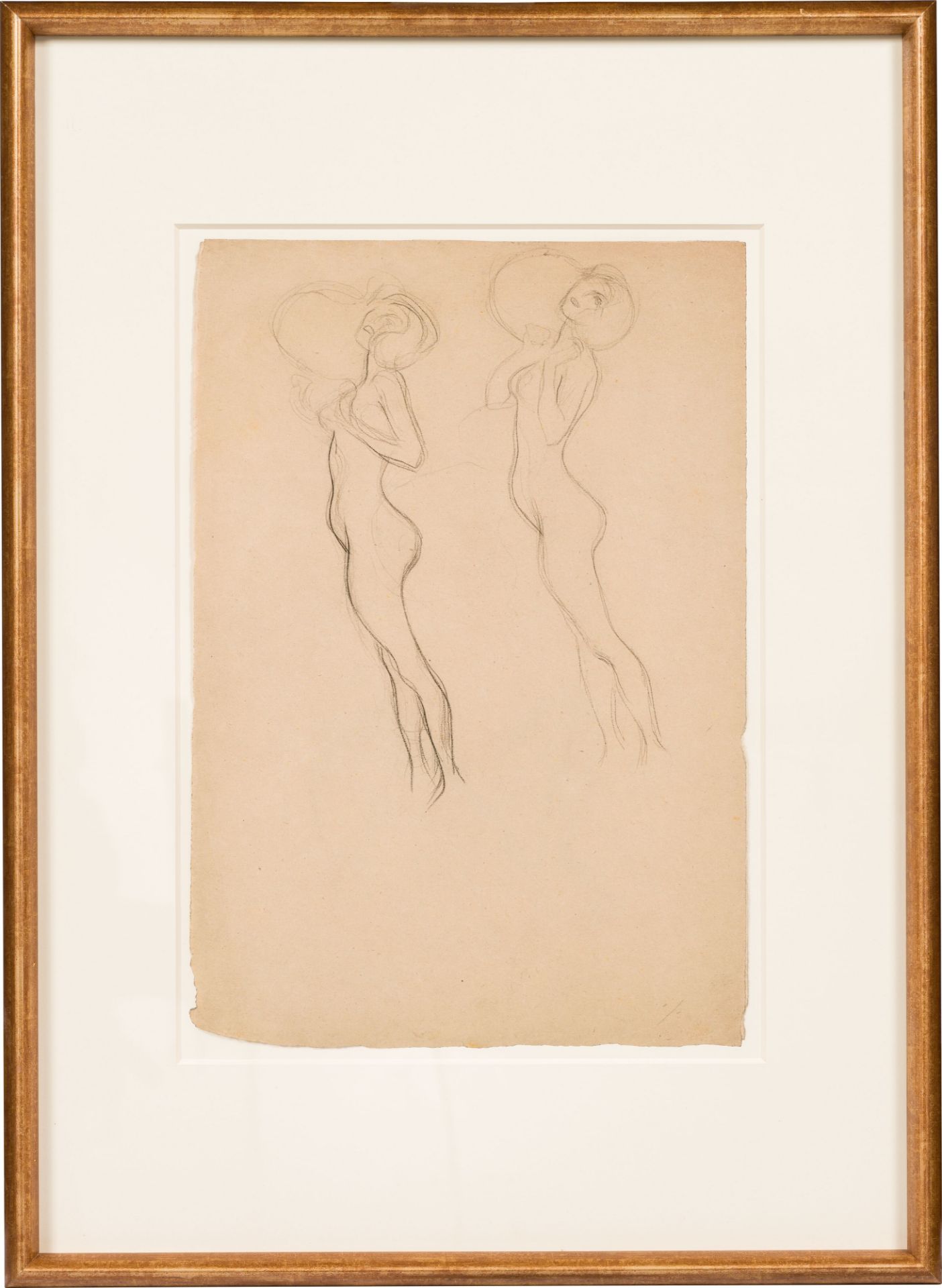 Gustav Klimt: Studie für "Irrlichter" (recto) und für "Hygieia" (verso) - Bild 3 aus 3