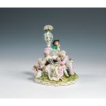 Group of figuresVienna, c. 1760porcelain, colourfully painted and glazed, partially with gold