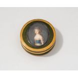 Antoine VestierBox with miniature paintingFrance, 1789box with gold and silver borders and green
