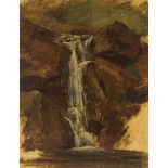 Friedrich GauermannWaterfall (nature study)oil on paper; framed23.5 x 18.5 cmauction house Wawra,