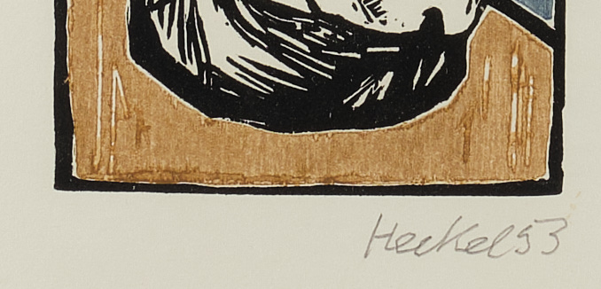 Heckel, Erich (Döbeln 1883 - 1970 Hemmenhofen, Mitglied der Künstlergruppe Brücke, deutscher Maler - Image 3 of 4