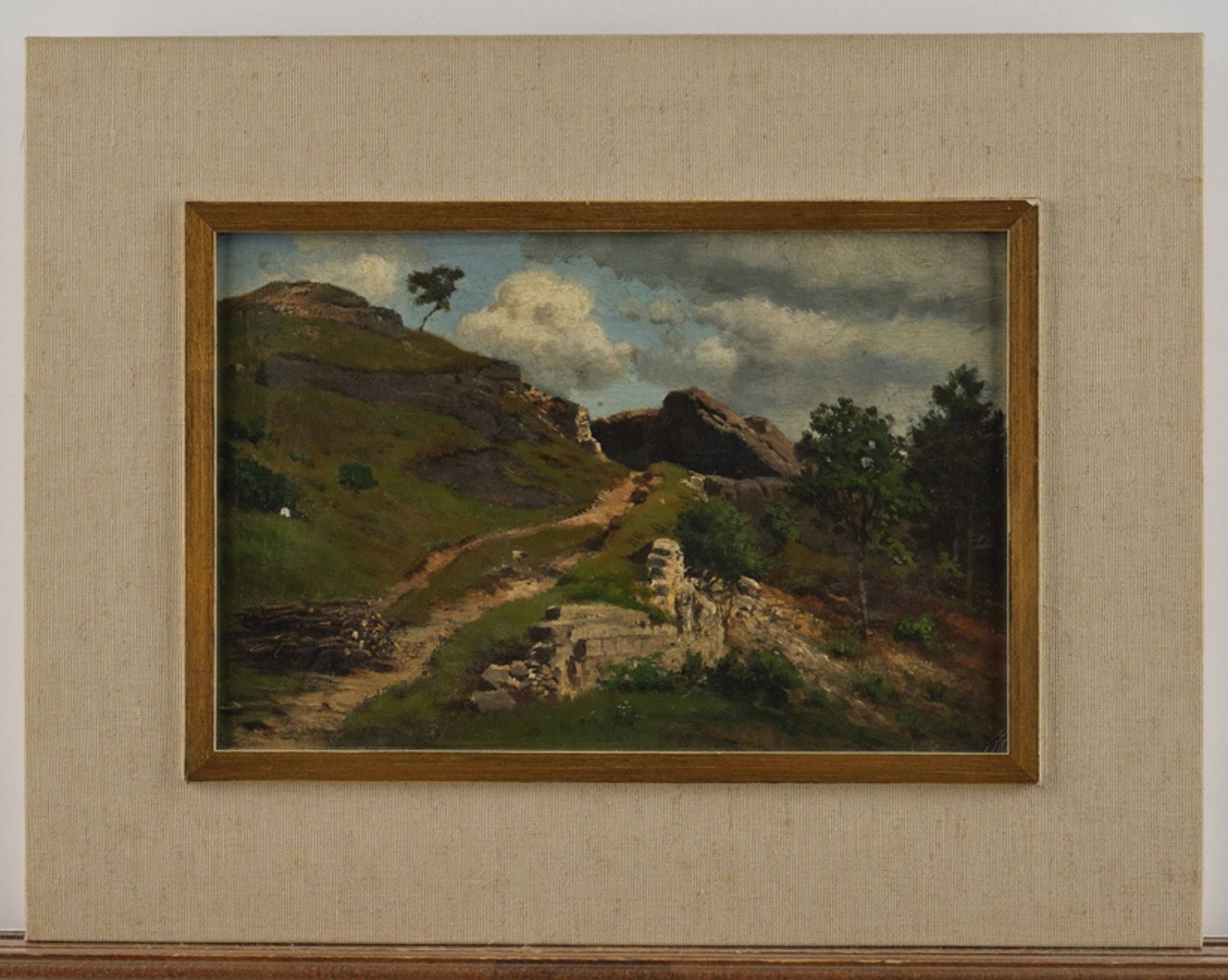 Bennewitz von Loefen, Karl Wilhelm Leopold (1826 Thorn - 1895 Eutin, deutscher Landschaftsmaler, Va - Bild 2 aus 3