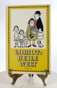 Buch, Loriot (Vicco von Bülow), "Loriots Heile Welt", mit Widmung (an Heidi Pieper) und signiert (0