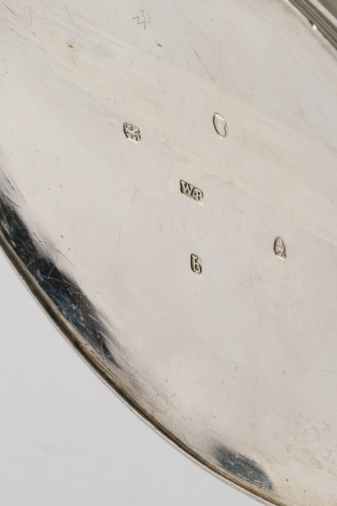 Teekanne, Silber 925, London, 1791, William Plummer, spitzovale Steilwandform, zwei Kartuschen, dav - Bild 3 aus 3