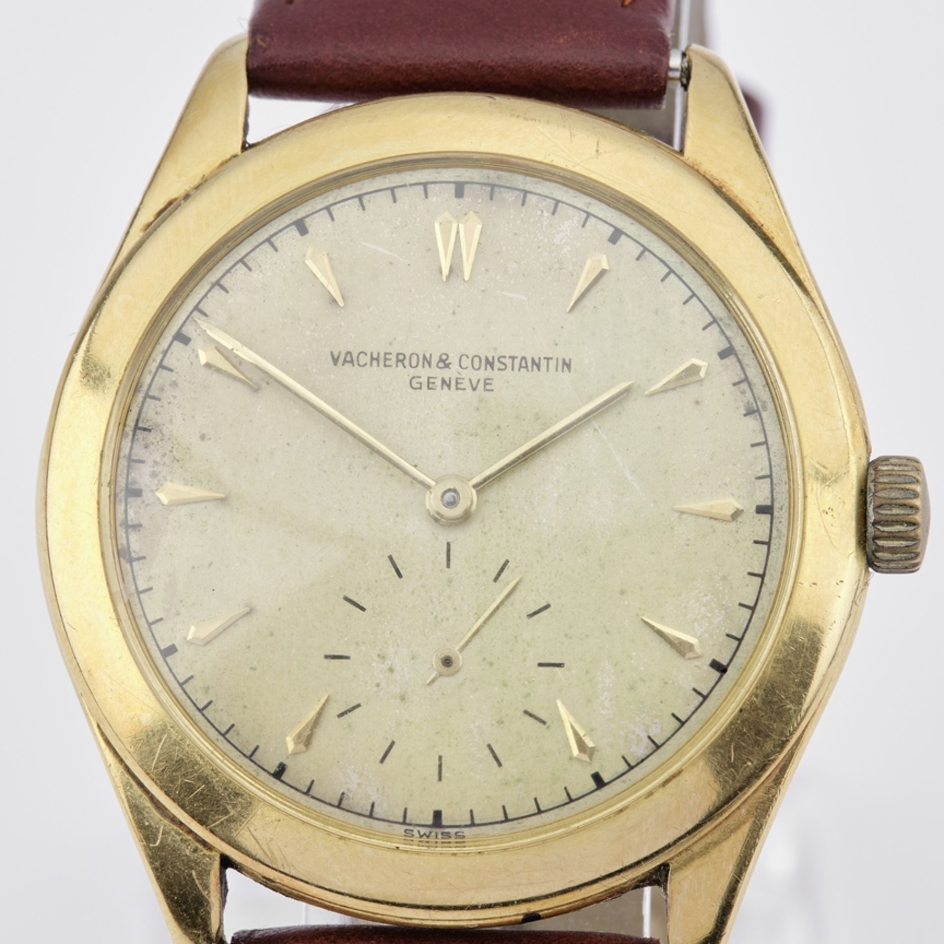 Vacheron & Constantin, Vintage-Armbanduhr, Schweiz, 1950er Jahre, Gehäuse GG 750, Handaufzug, klein - Bild 4 aus 4