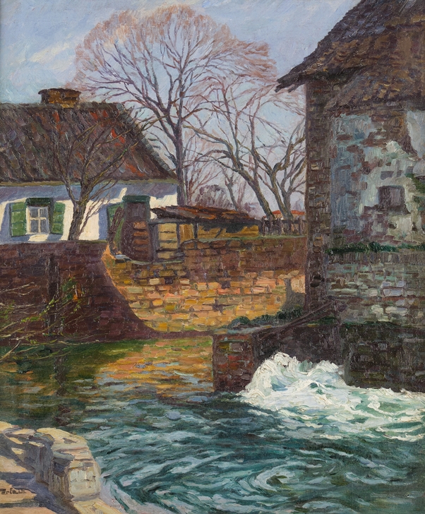 Perfall, Erich Freiherr von (Düsseldorf 1882 - 1961 Düsseldorf, Schüler der KA Düsseldorf, Landscha