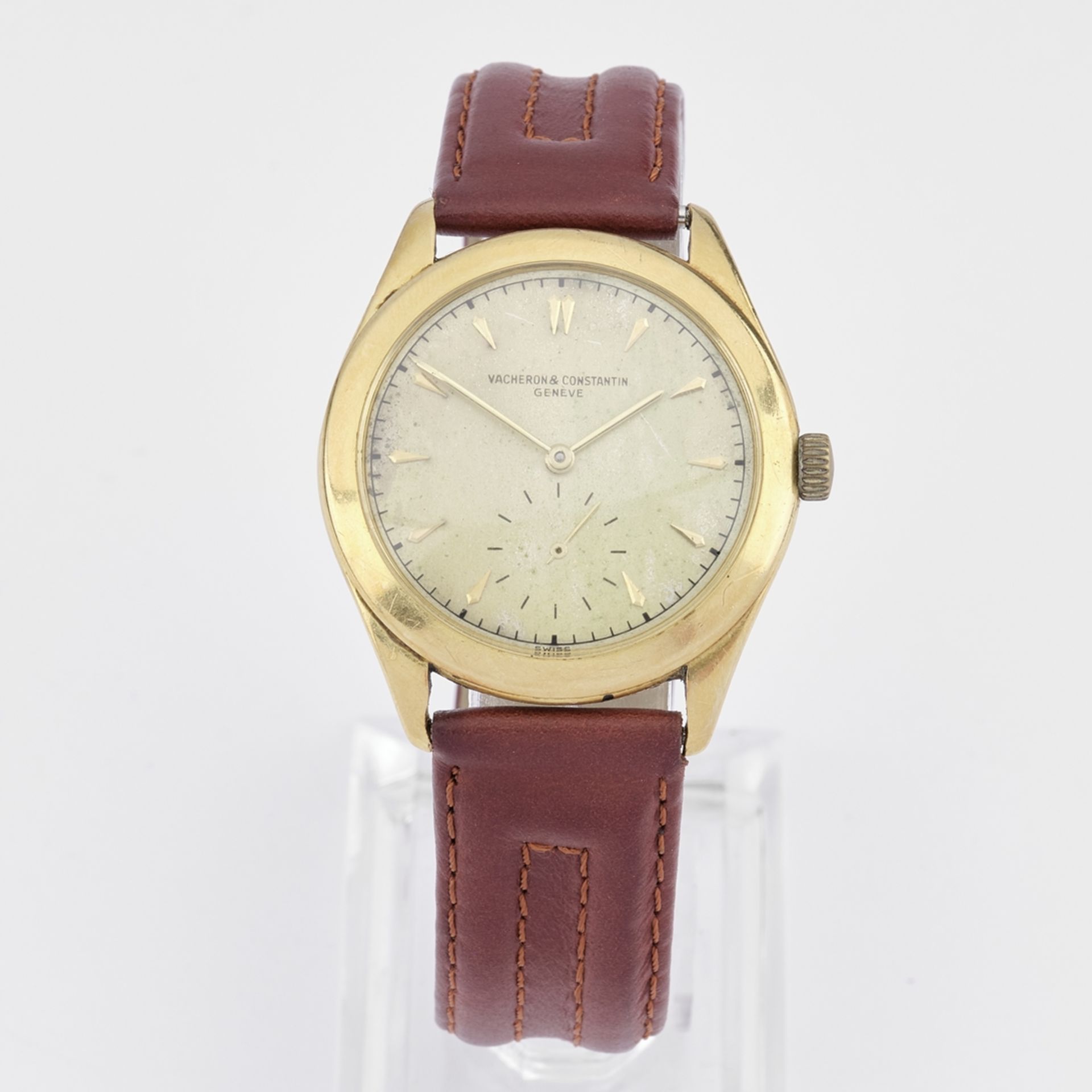 Vacheron & Constantin, Vintage-Armbanduhr, Schweiz, 1950er Jahre, Gehäuse GG 750, Handaufzug, klein