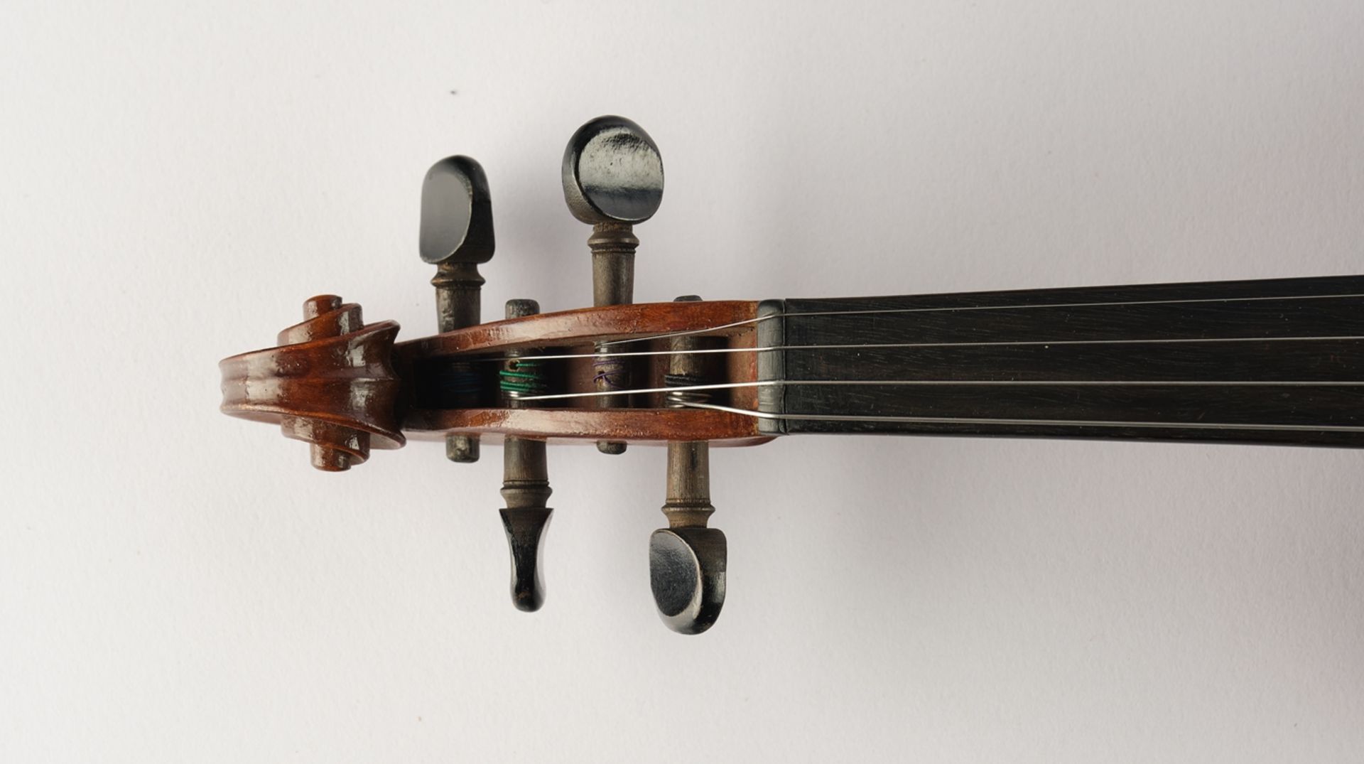 3/4 Violine, Turin / Italien, dat. 1922, Evasio Emilio Guerra (1875 - 1956), Schülerinstrument, im  - Bild 4 aus 7