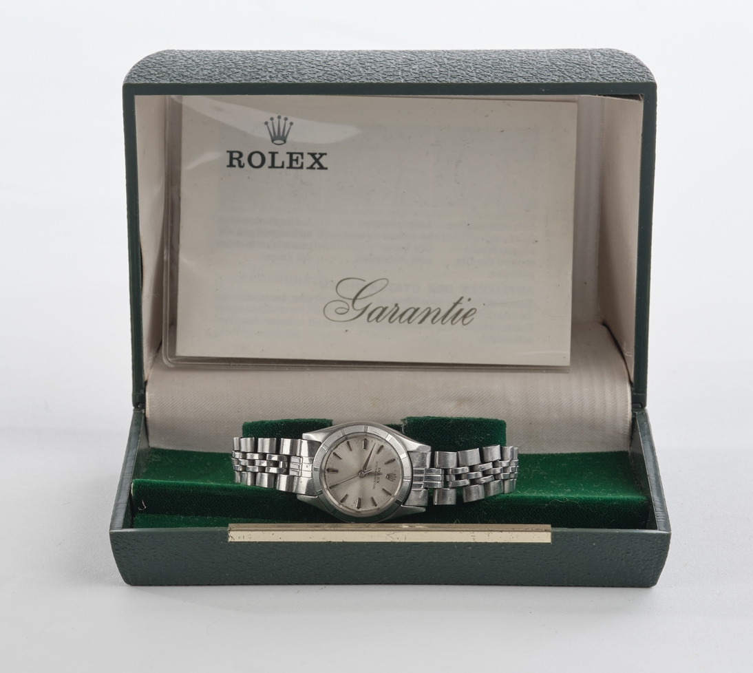 Damenarmbanduhr, Rolex Oyster Perpetual, Schweiz, 1971, Stahl, Automatik, Ref. 6623, Gehäuse 31 x 2