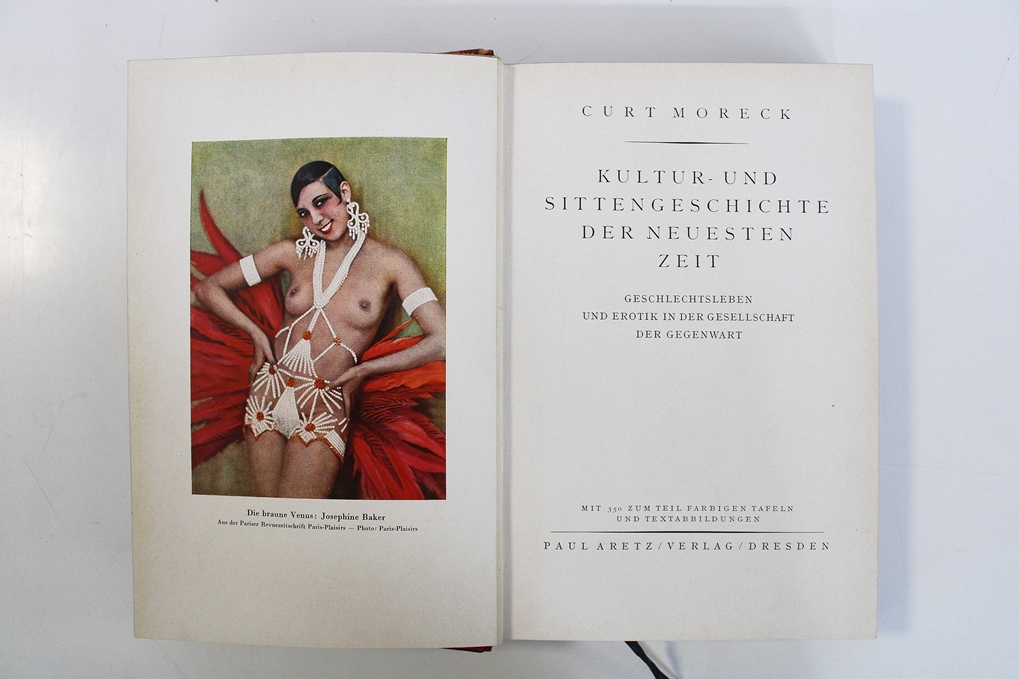 Curt Moreck, "Kultur- und Sittengeschichte der neuesten Zeit", 3 Bände; Paul Aretz Verlag, Dresden - Image 3 of 3