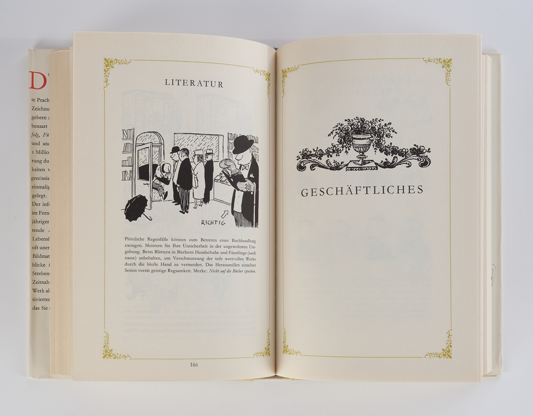 Buch, Loriot (Vicco von Bülow), "Loriots Grosser Ratgeber", mit Widmung (an Ernst Pieper) und signi - Image 3 of 5