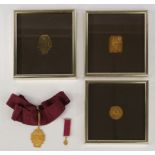 Konvolut Auszeichnungen, 5-tlg., 1956-2004, vergoldet, u.a. Technische Hochschule Aachen, 3x unter
