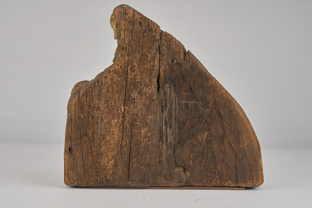 Skulptur, Holz geschnitzt, "Pieta", Mitte 16. Jh., polychrom gefasst, 27 cm hoch, übergangene Fassu - Image 3 of 3
